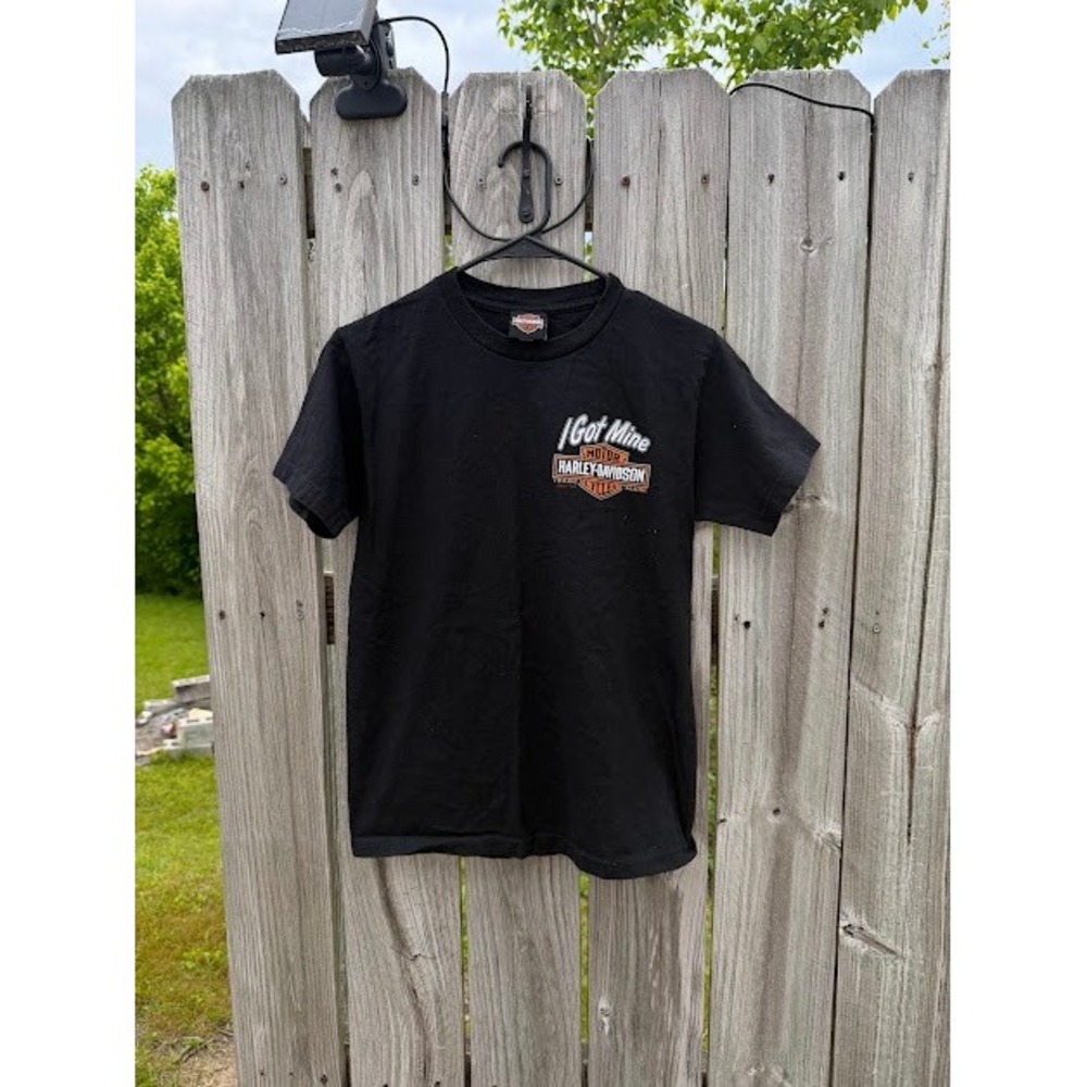 Harley-Davidson Black Bear Wytheville Virginia Graphic T-Shirt Black Small